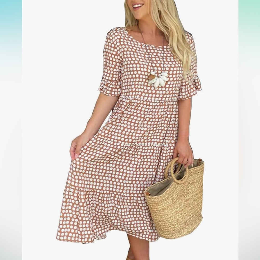 Vcbaol Polka Dot Dress